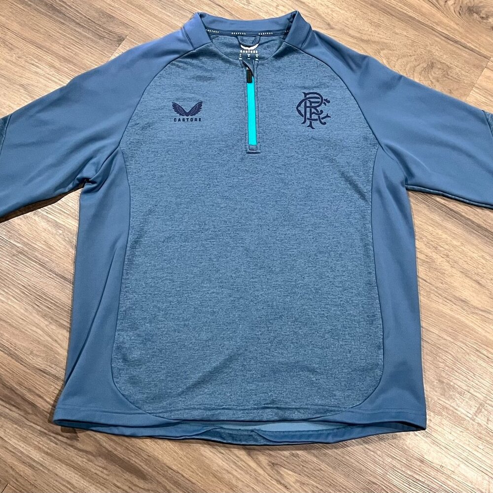 Men's Castore 1/4 Zip - XL - Heathered Blue